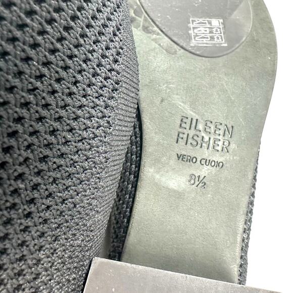 Eileen Fisher Gabby Recycled Stretch Knit Pump Heels Black Size US 8.5‎ - Picture 12 of 12